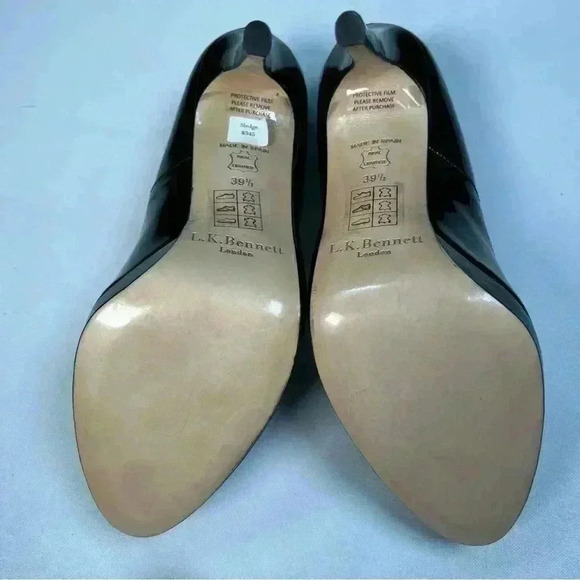 L. k. Bennett Sledge Black Patent Platform Courts New
9.5 - Picture 10 of 11